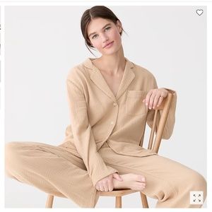 J. Crew Soft Gauze Long Sleeve Pajama Set NWT